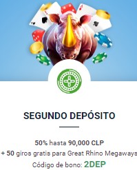 20Bet Chile bono de bienvenida por segundo depósito + giros gratis 20bet casino