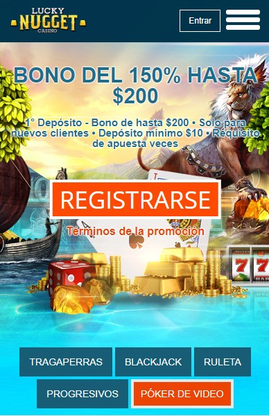 Lucky Nugget casino mobile en español